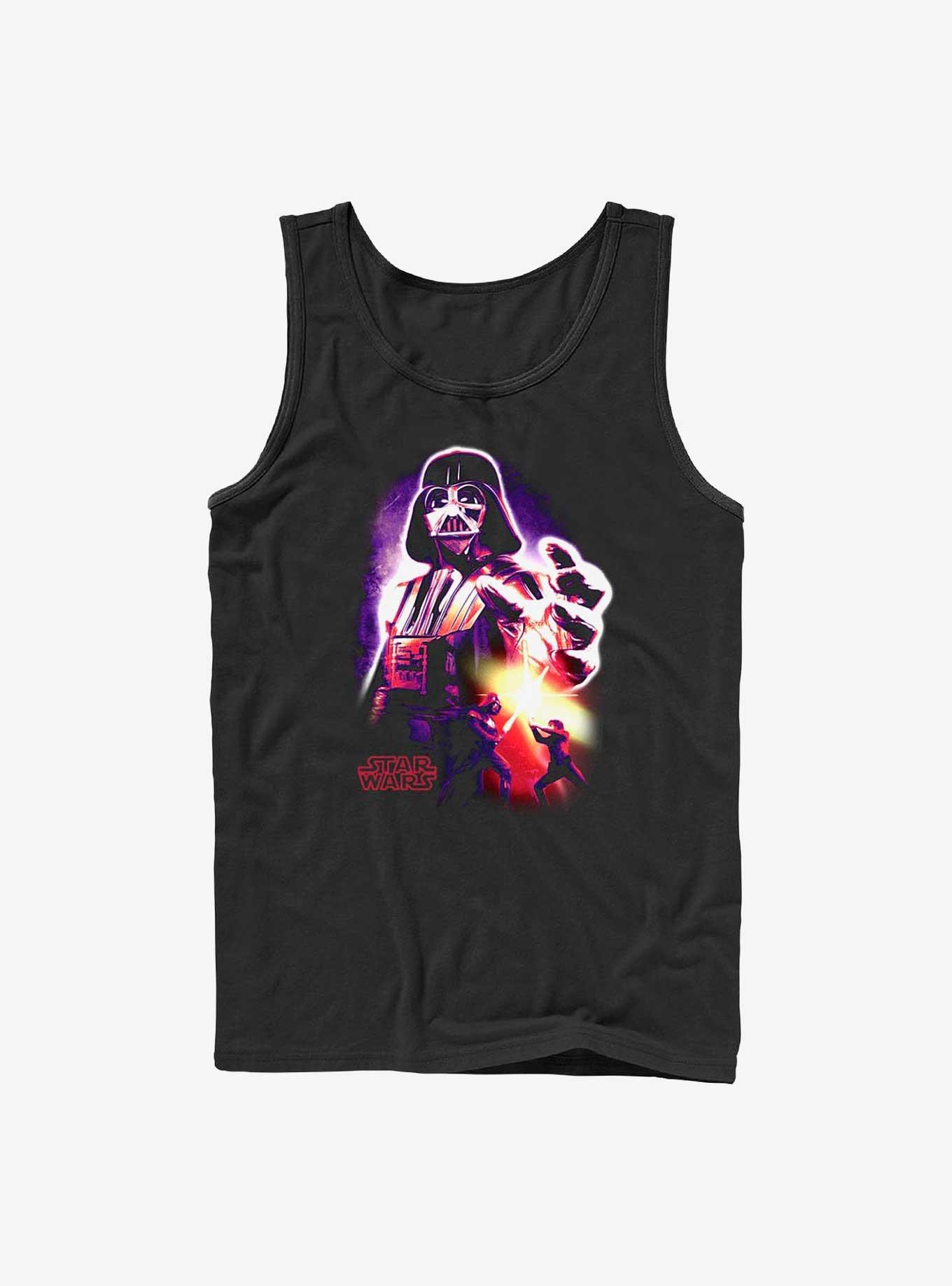 Star Wars Neon Vader Tank, BLACK, hi-res