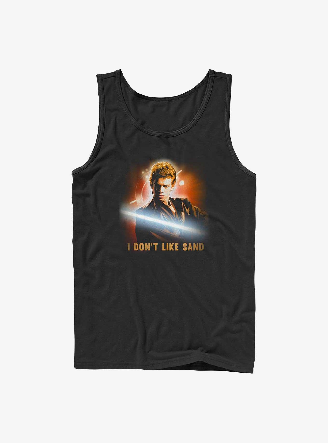 Star Wars Anakin I Don't Like Sand Tank, BLACK, hi-res