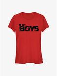 The Boys Logo Girls T-Shirt, RED, hi-res