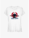 The Boys Homelander Symbol of Peace Girls T-Shirt, WHITE, hi-res