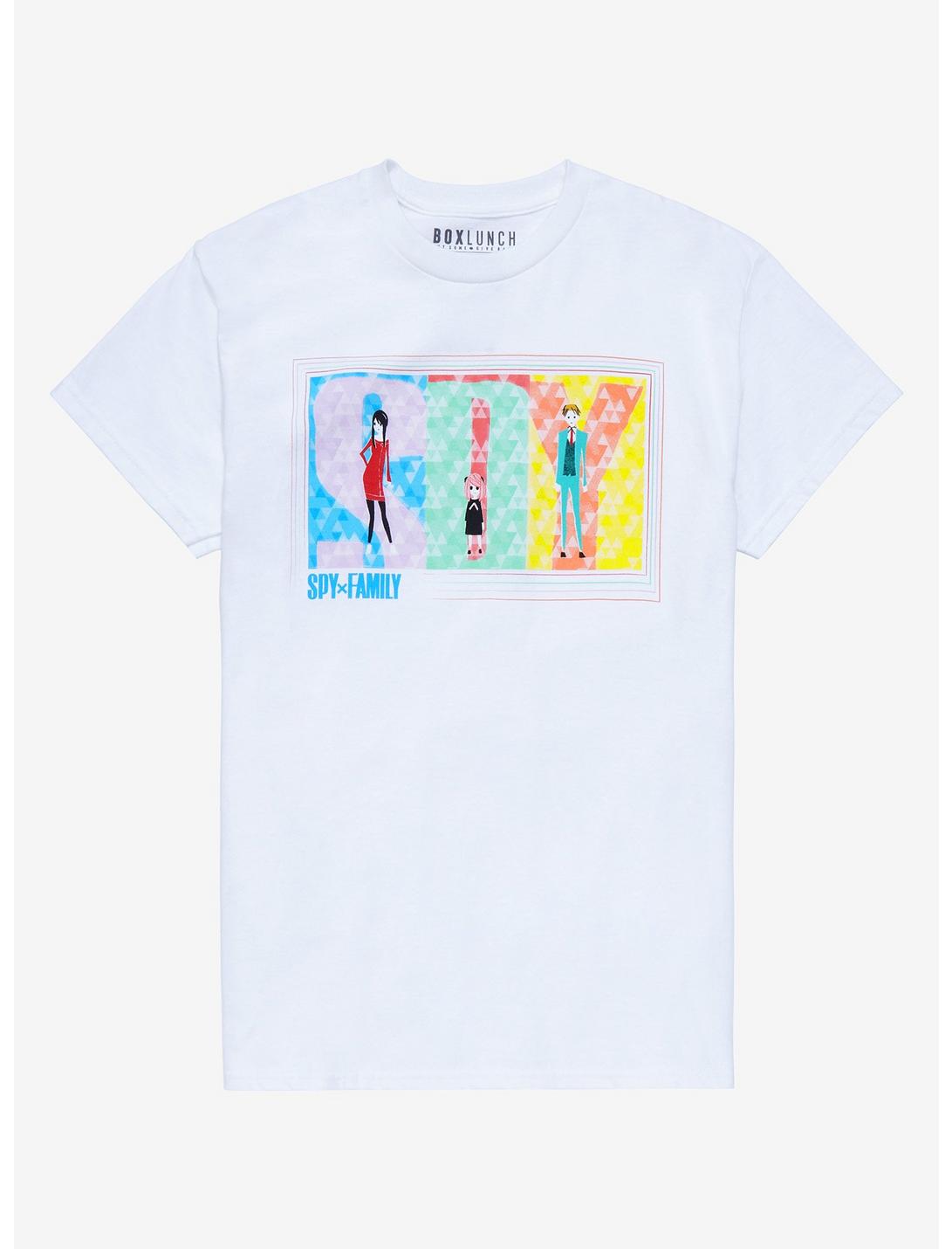 Spy x Family Group Sketch Portrait T-Shirt - BoxLunch Exclusive, OFF WHITE, hi-res