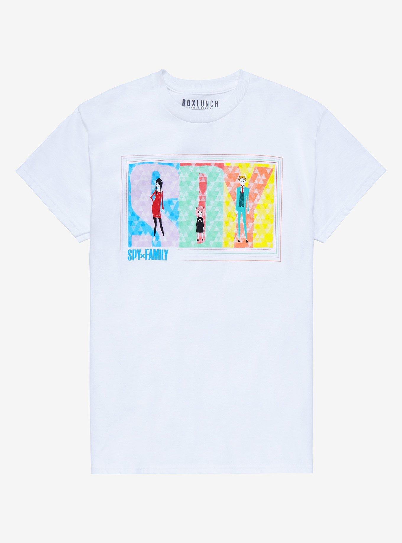 Spy x Family Group Sketch Portrait T-Shirt - BoxLunch Exclusive, OFF WHITE, hi-res