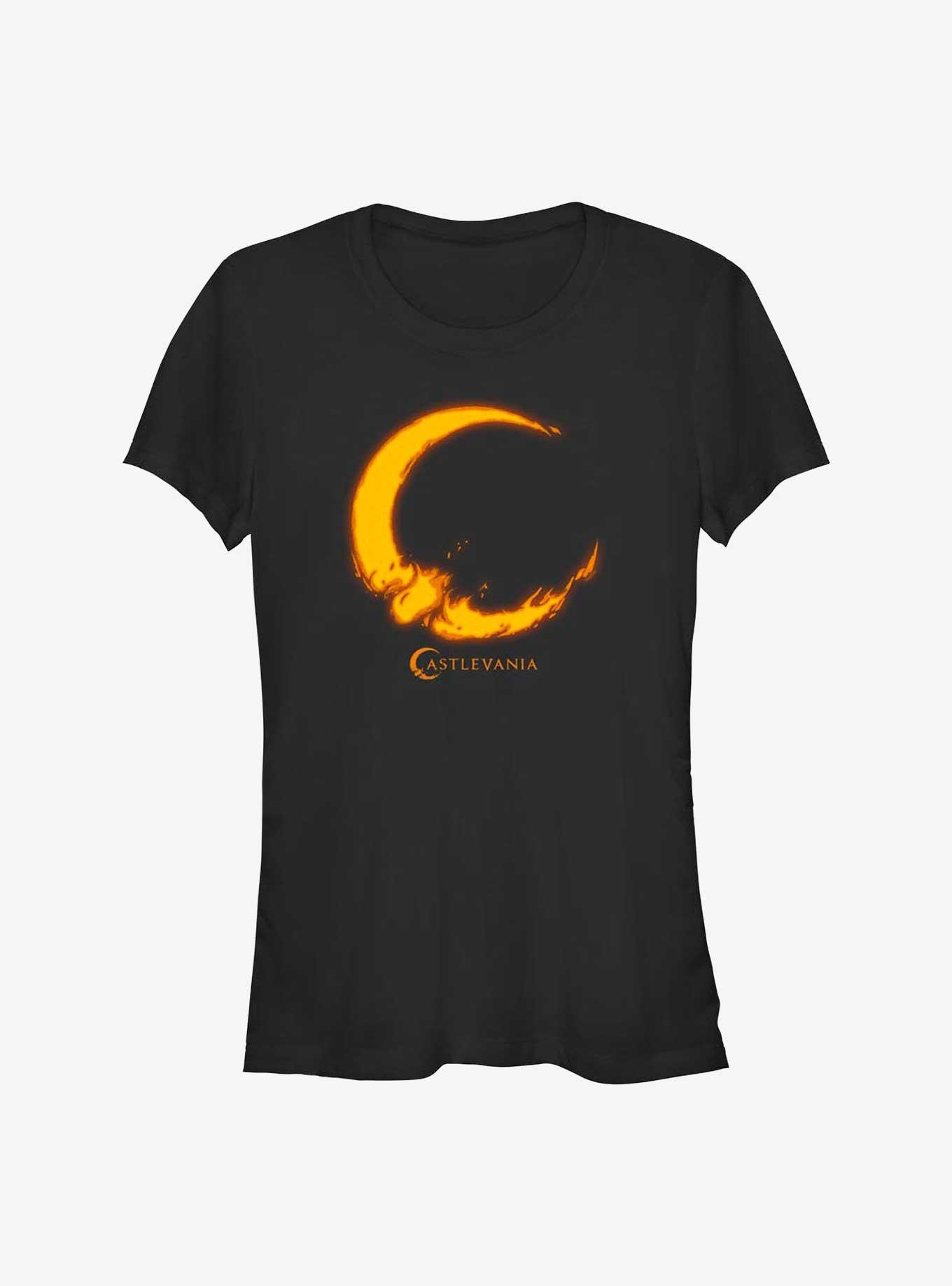 Castlevania Moon Glow Girls T-Shirt, BLACK, hi-res