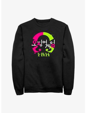 Plus Size Squid Game Korean Logo Sweatshirt, , hi-res