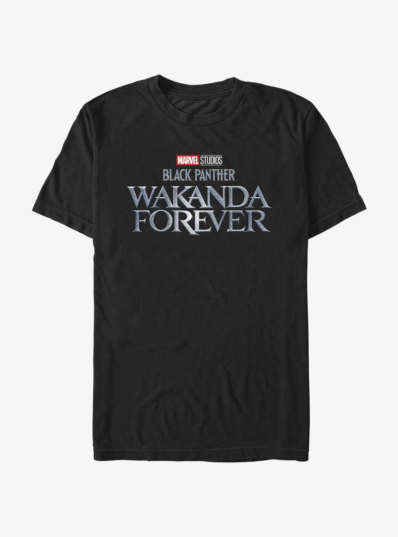Marvel Black Panther: Wakanda Forever Logo T-Shirt, BLACK, hi-res