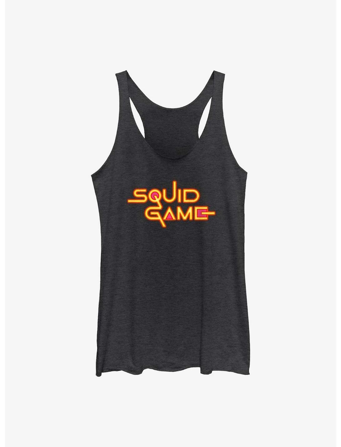Squid Game Logo Girls Tank, BLK HTR, hi-res