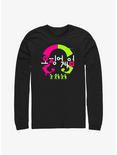 Squid Game Korean Logo Long-Sleeve T-Shirt, BLACK, hi-res