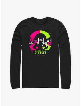 Squid Game Korean Logo Long-Sleeve T-Shirt, , hi-res