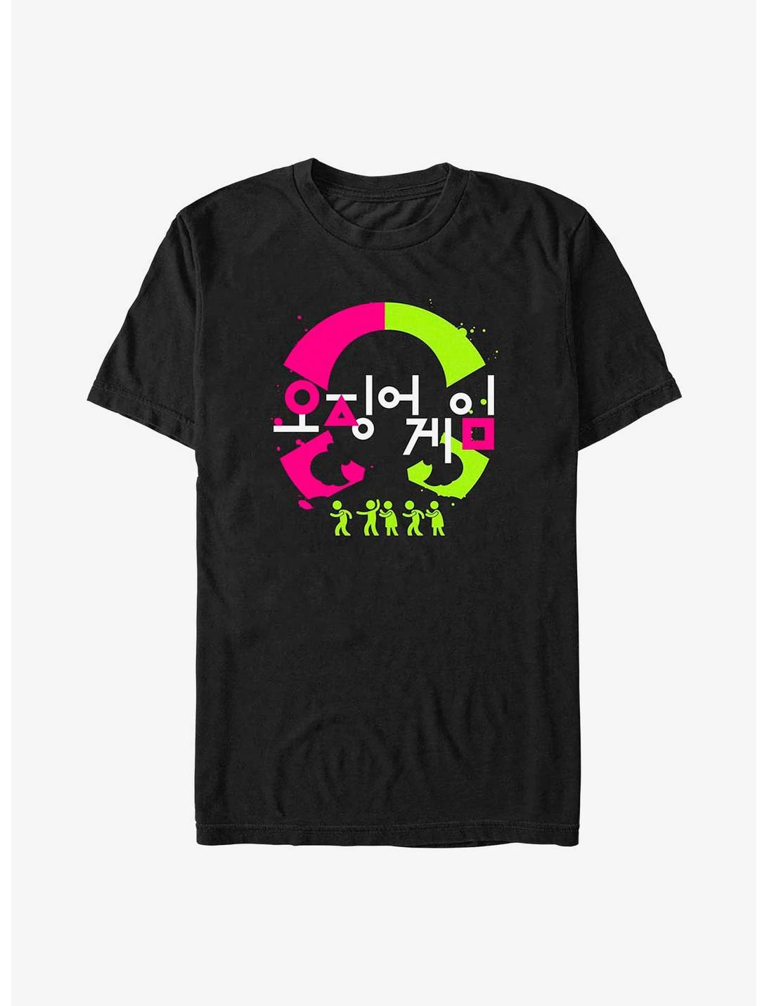 Squid Game Korean Logo T-Shirt, BLACK, hi-res