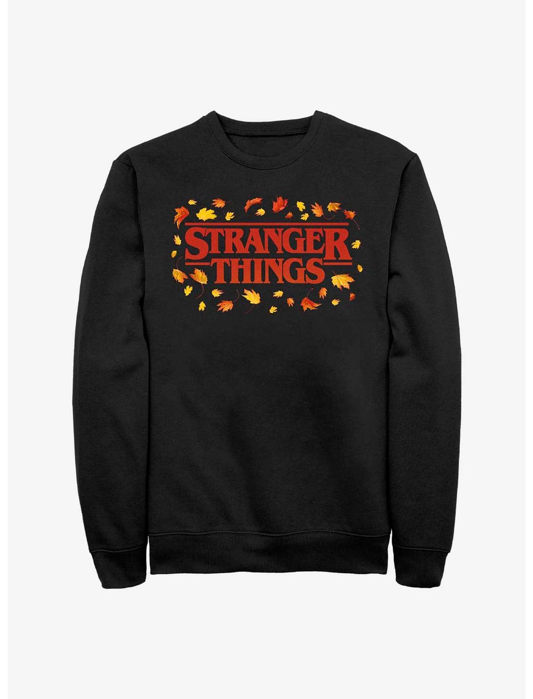 Stranger Things Fall Logo Sweatshirt, BLACK, hi-res