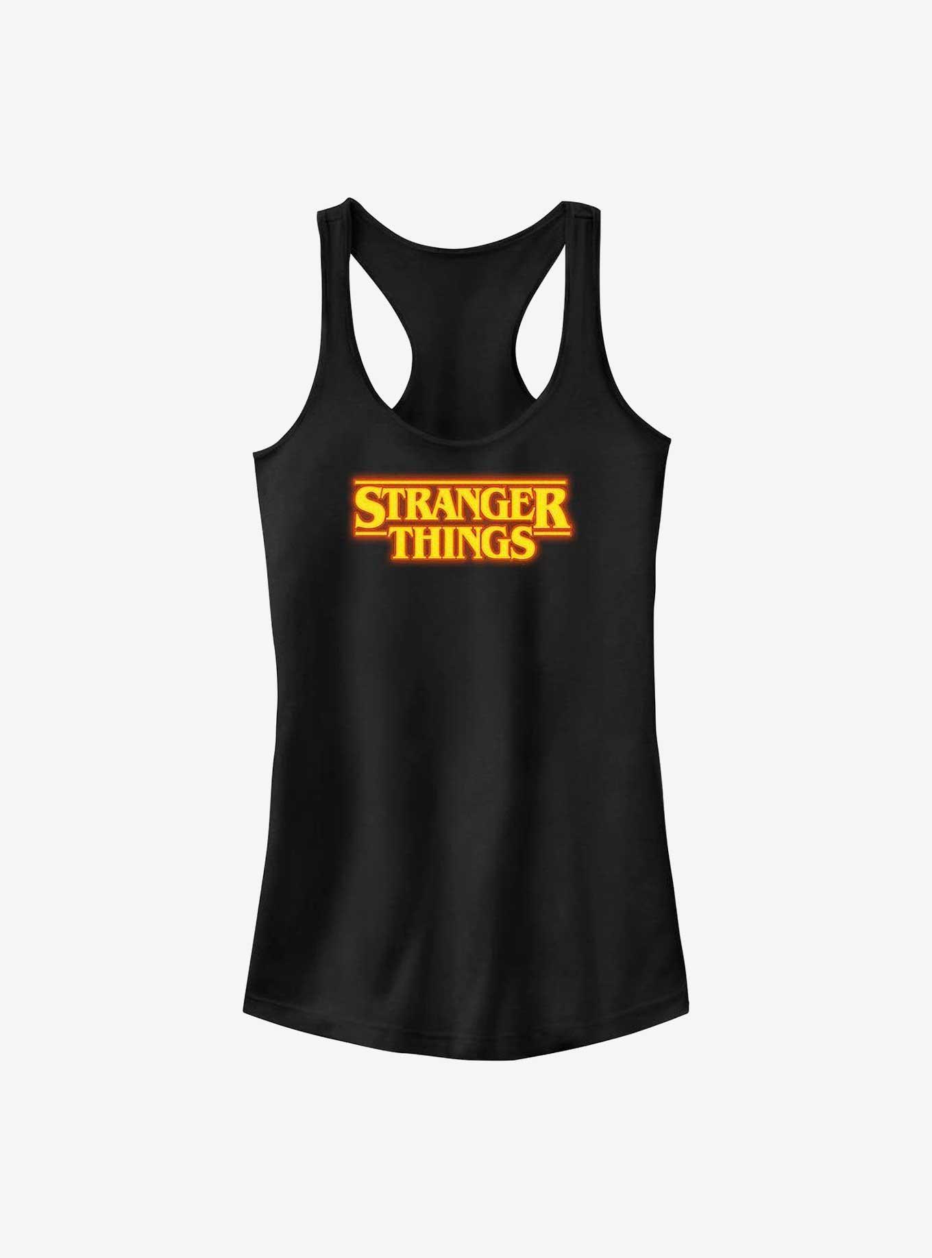 Stranger Things Logo Girls Tank, BLACK, hi-res