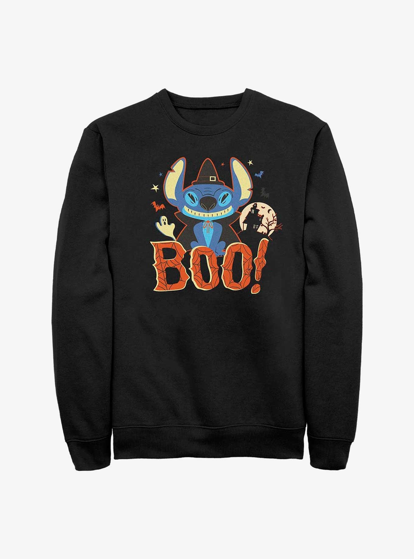 Disney Lilo & Stitch Boo Stitch Sweatshirt, BLACK, hi-res