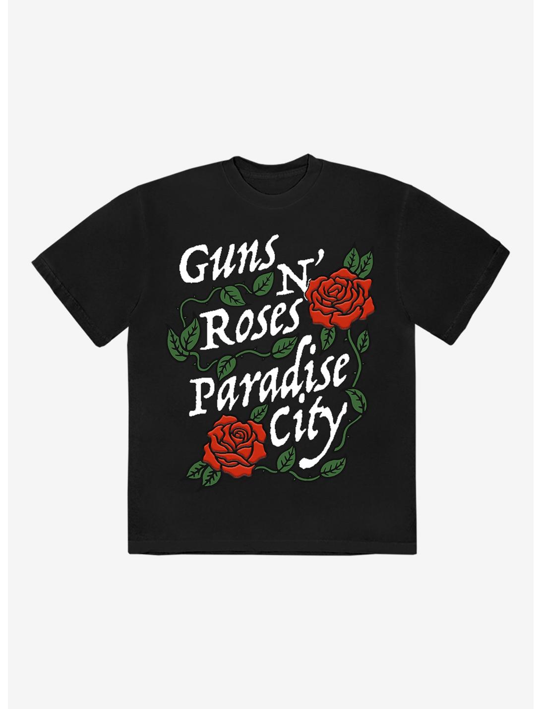 Guns N' Roses Paradise City Boyfriend Fit Girls T-Shirt, BLACK, hi-res