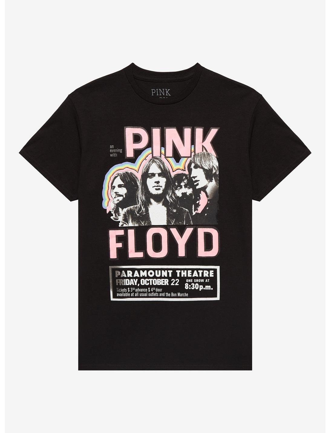 Pink Floyd Paramount Theatre Concert Boyfriend Fit Girls T-Shirt, BLACK, hi-res