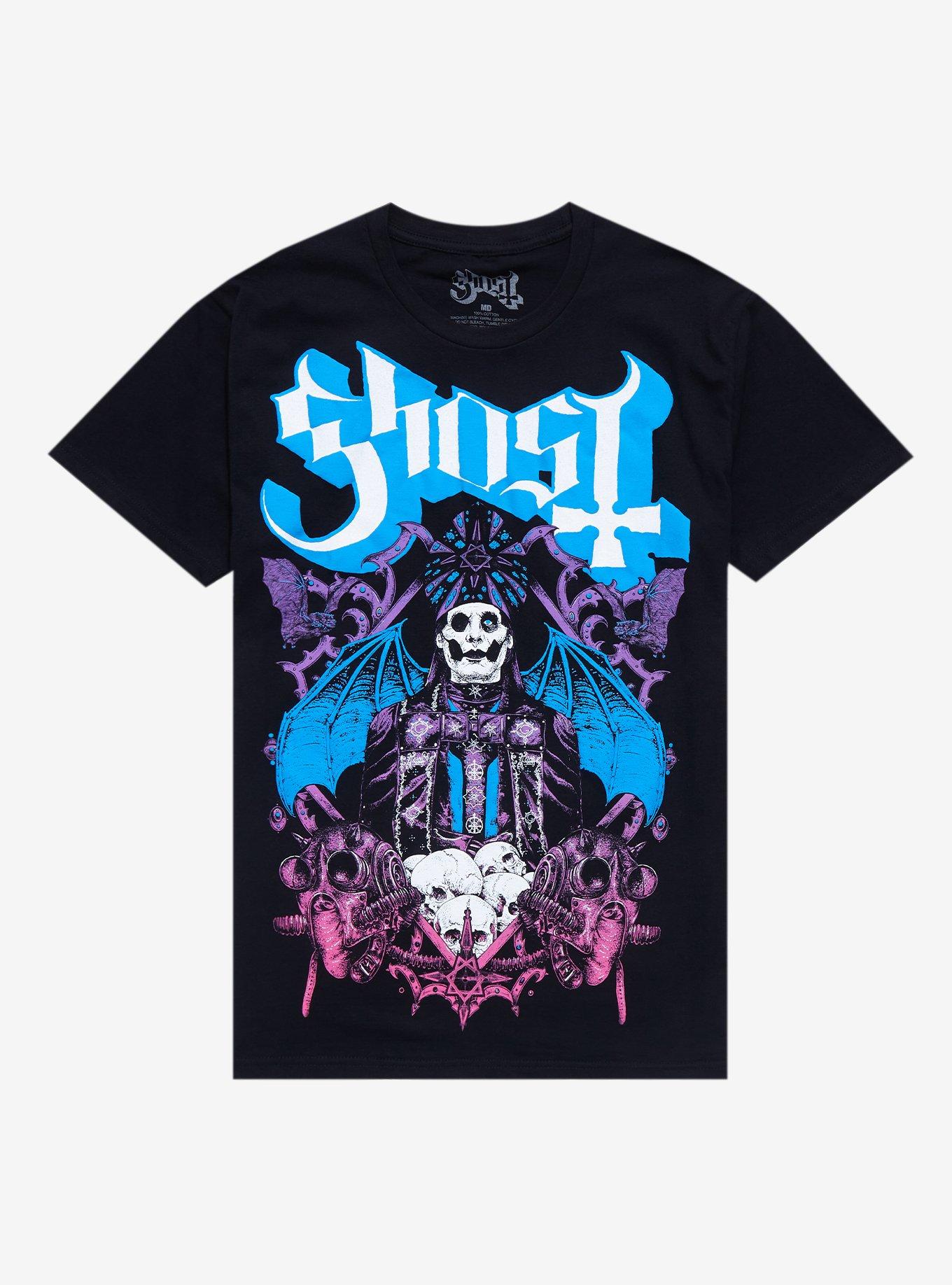 Ghost Papa Emeritus Bat Wings Boyfriend Fit Girls T-Shirt | Hot Topic