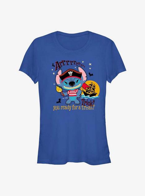 Disney Lilo & Stitch Pirate Stitch Girls T-Shirt - BLUE | Hot Topic