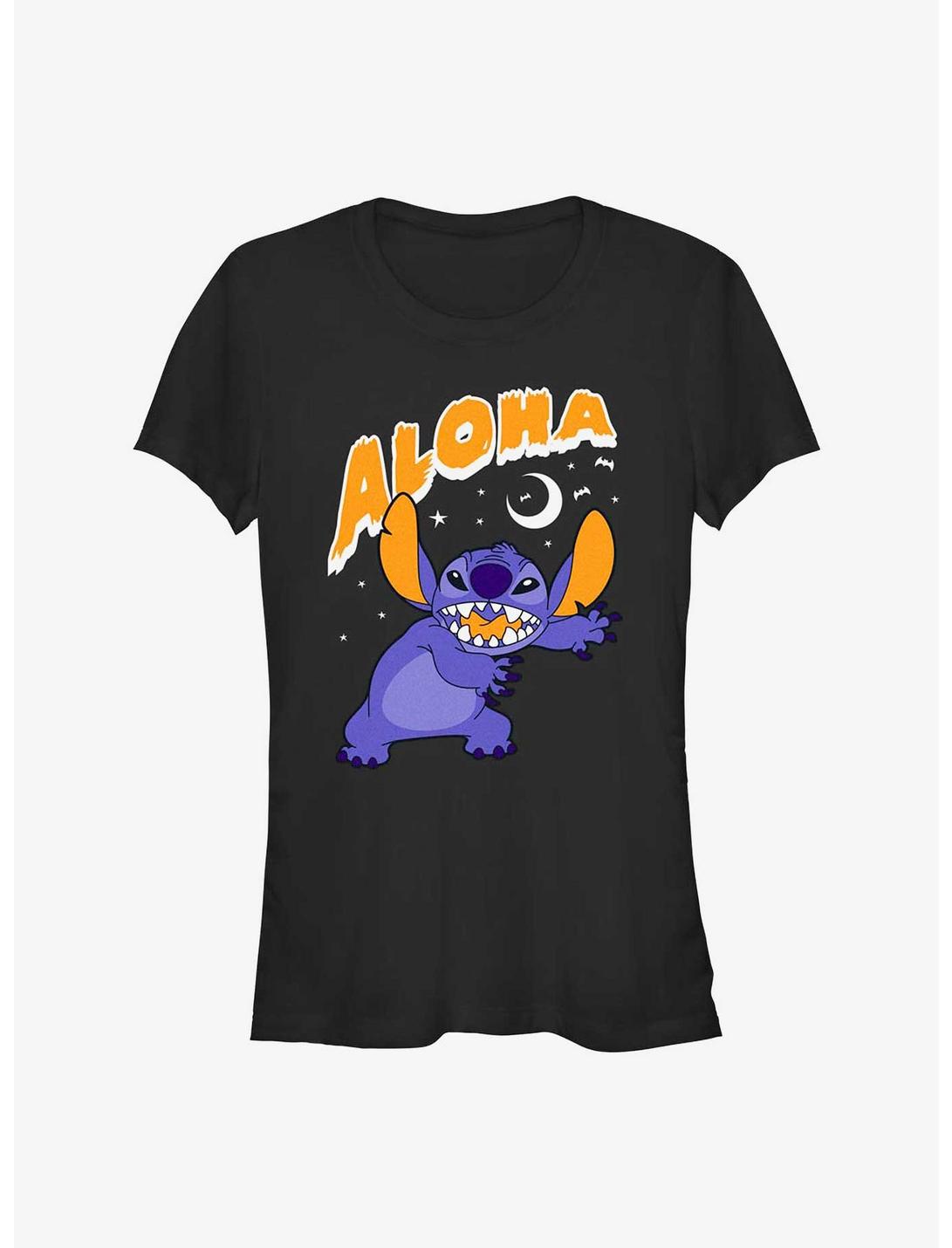 Disney Lilo & Stitch Spooky Aloha Girls T-Shirt, BLACK, hi-res