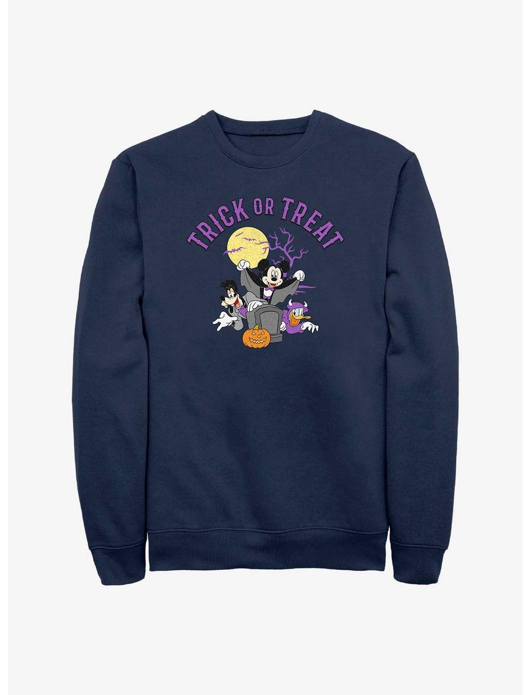 Disney Mickey Mouse Trick or Treat Sweatshirt, NAVY, hi-res