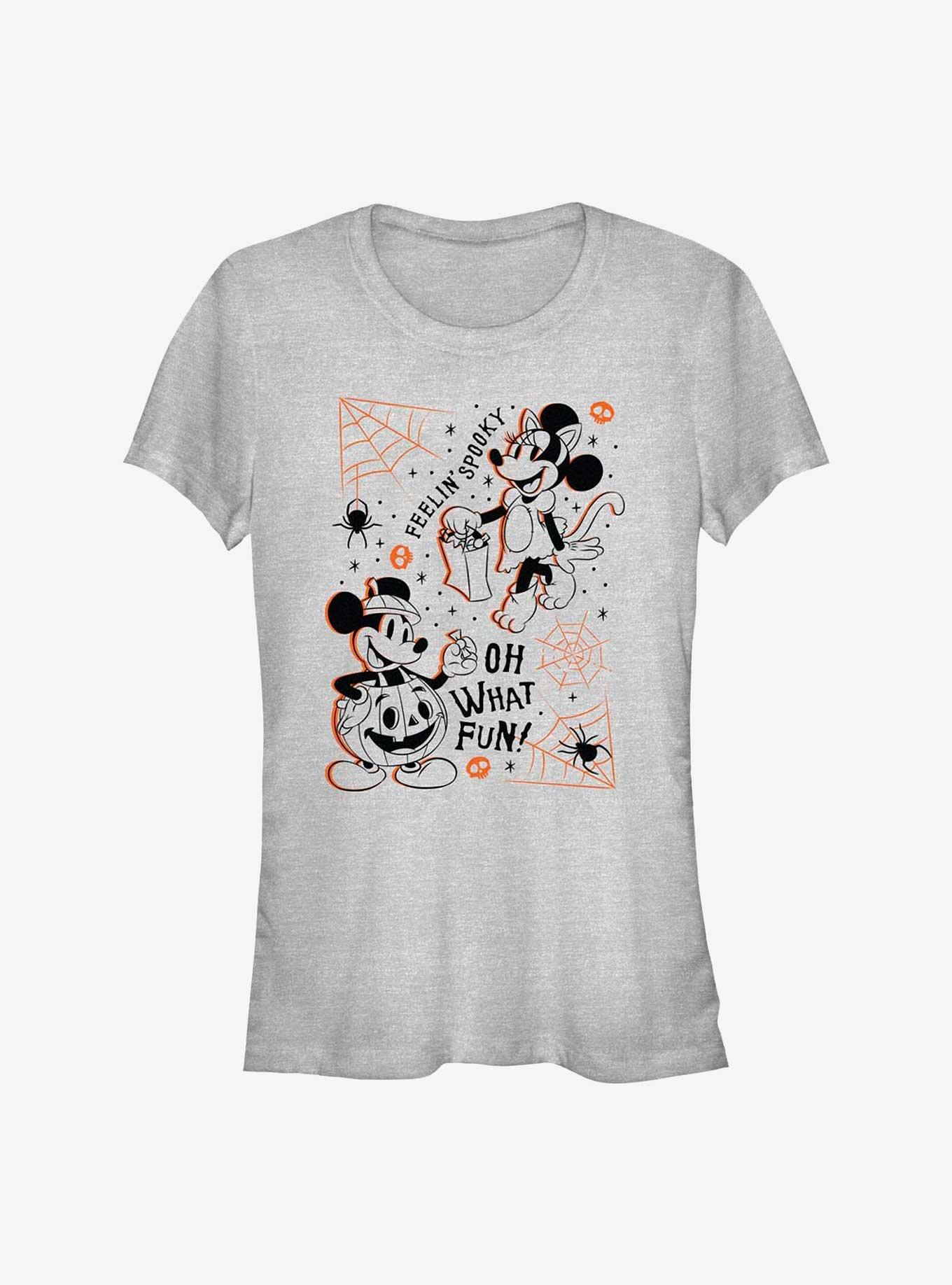 Disney Mickey Mouse Feelin' Spooky Girls T-Shirt, ATH HTR, hi-res