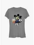 Disney Mickey Mouse Halloween Heads Girls T-Shirt, CHARCOAL, hi-res