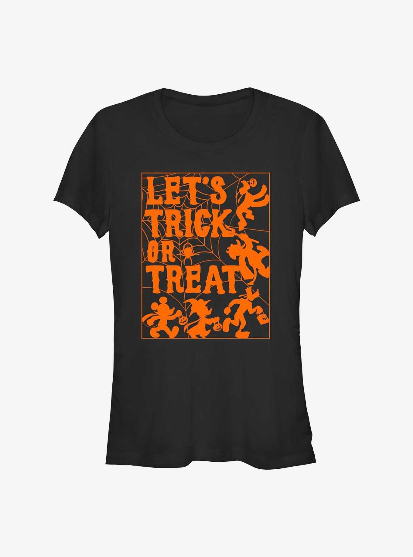 Disney Mickey Mouse Let's Trick or Treat Spiderweb Girls T-Shirt, , hi-res