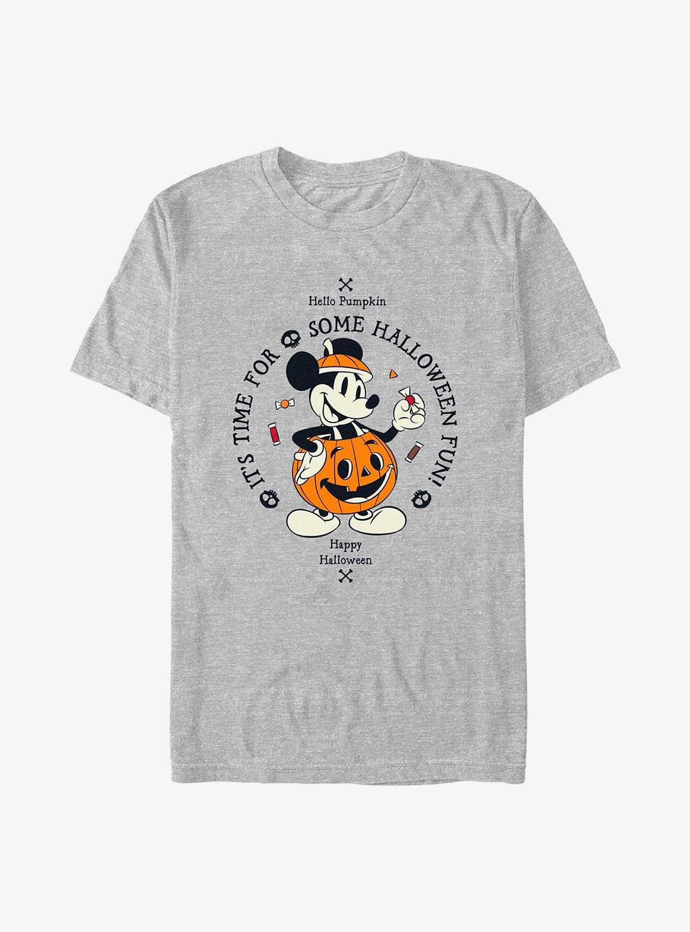 Disney Mickey Mouse Pumpkin Mickey T Shirt Grey Hot Topic