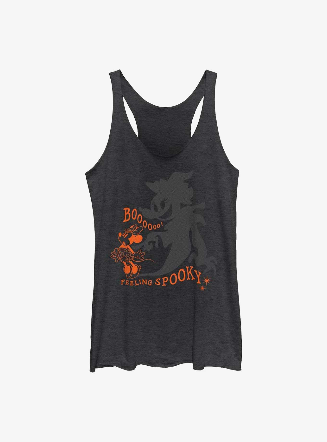 Disney Minnie Mouse Feelin' Spooky Girls Tank, BLK HTR, hi-res