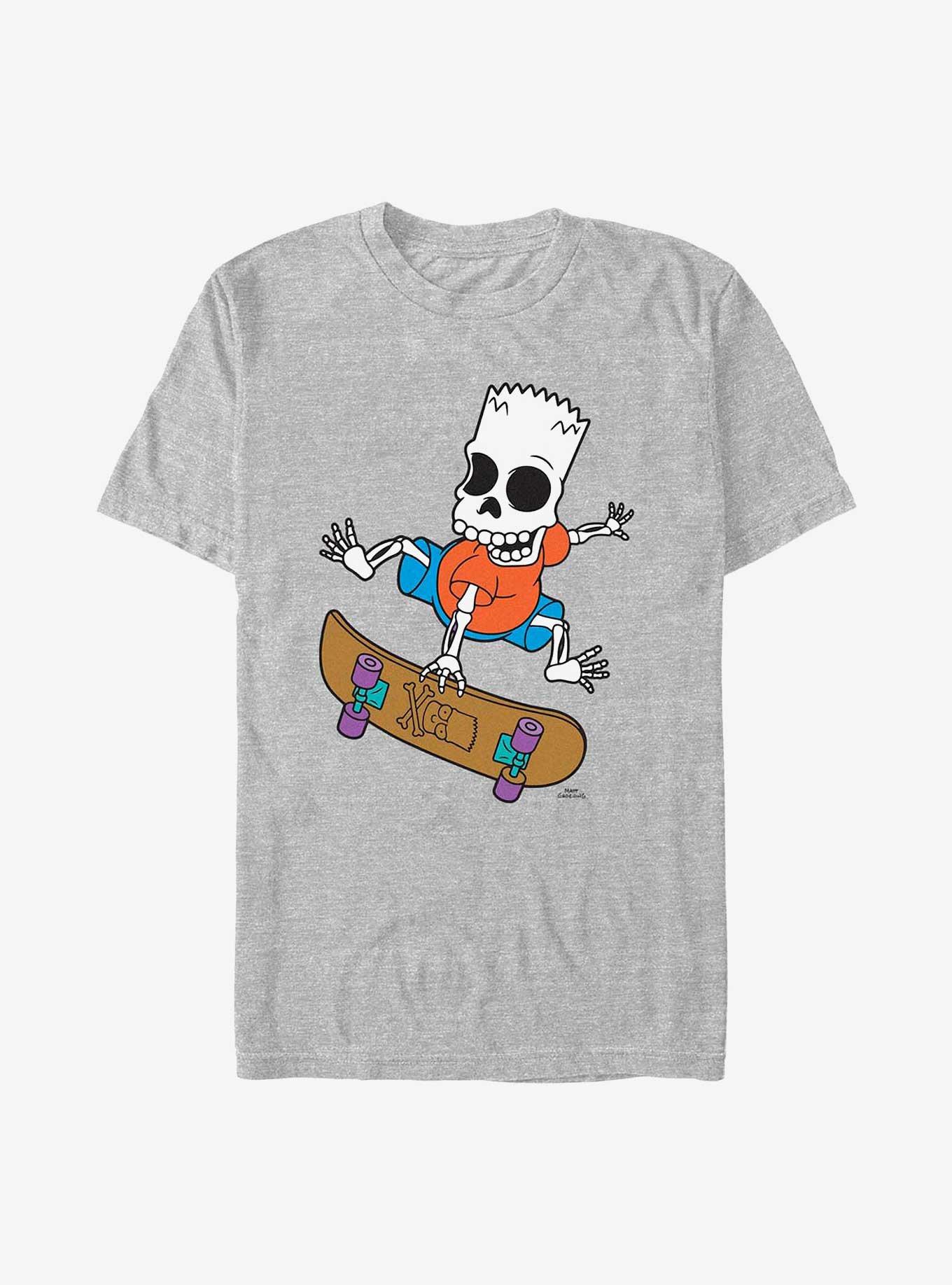 The Simpsons Bartskeleton Skates T-Shirt, , hi-res