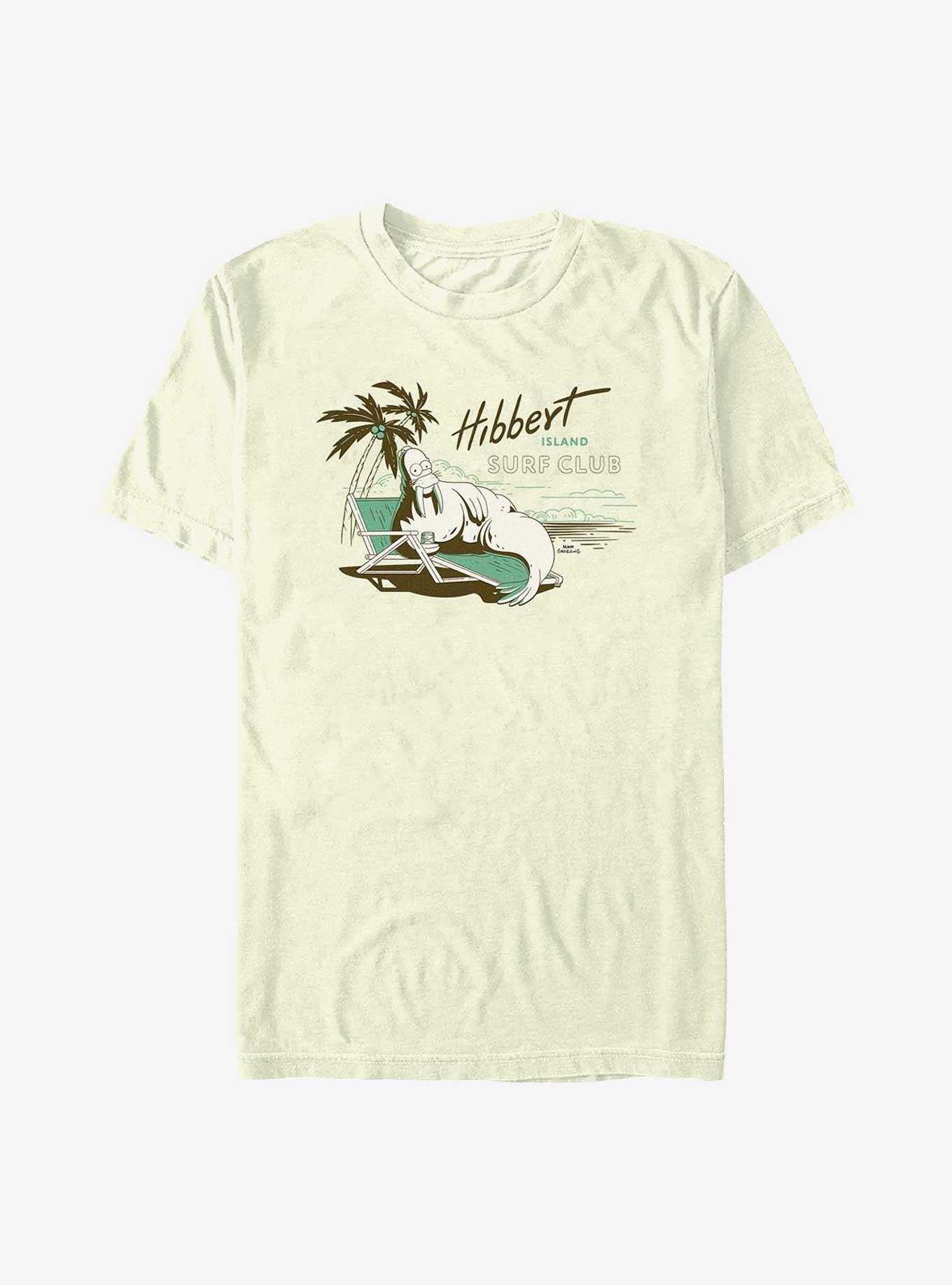 The Simpsons Hibbert Island Surf Club T-Shirt, NATURAL, hi-res