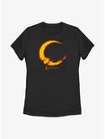 Castlevania Moon Fire Womens T-Shirt, BLACK, hi-res