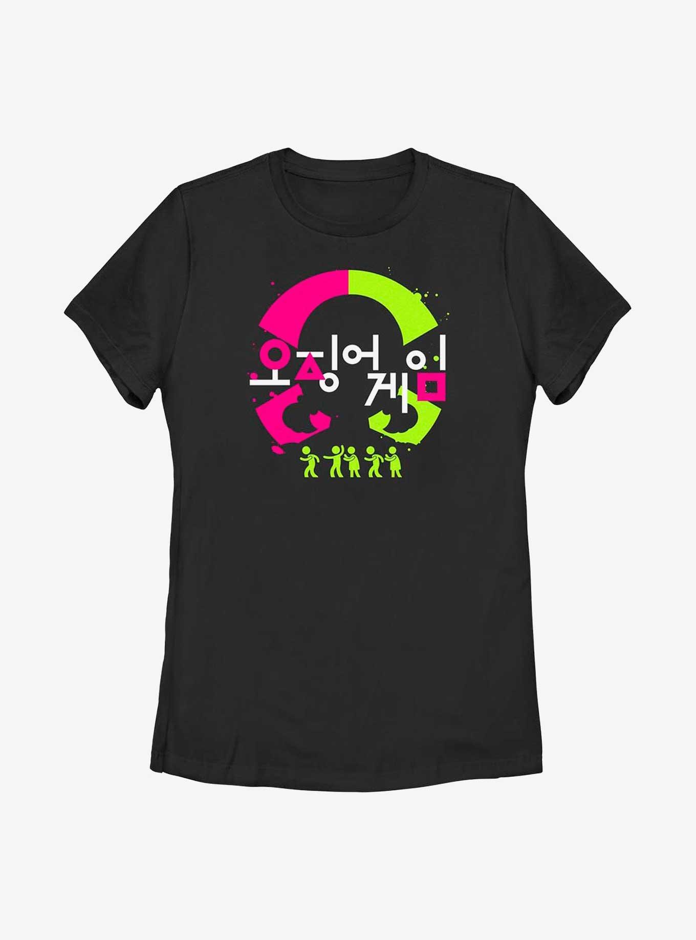 Squid Game Red Green Haunt Womens T-Shirt, BLACK, hi-res