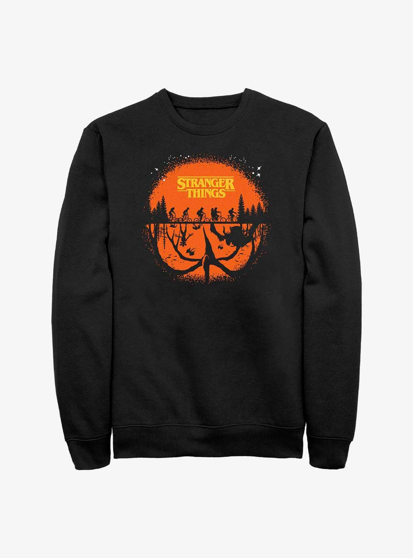 Stranger Things Upside Down Haunt Sweatshirt, BLACK, hi-res