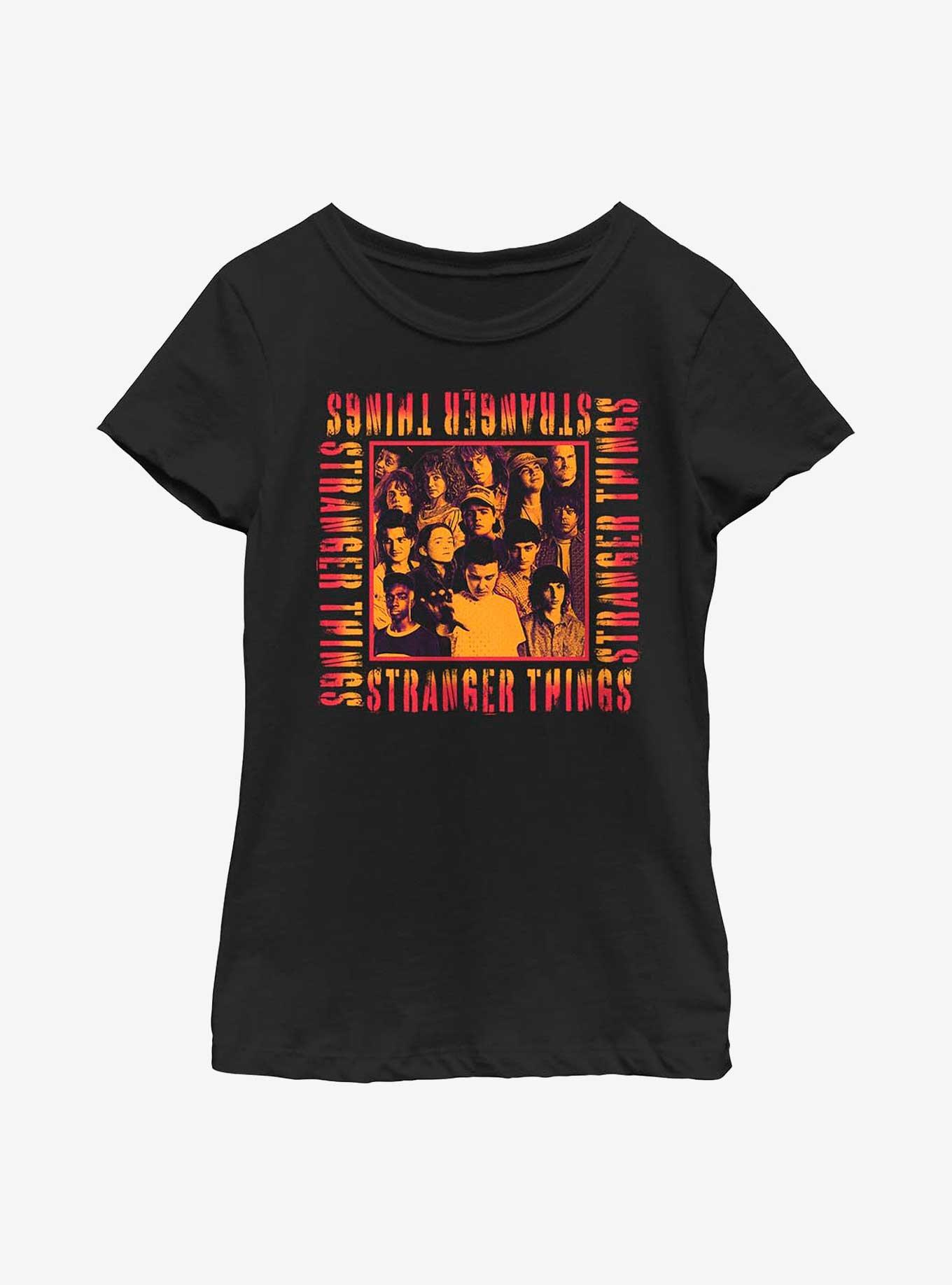 Stranger Things Eery Group Youth Girls T-Shirt, , hi-res