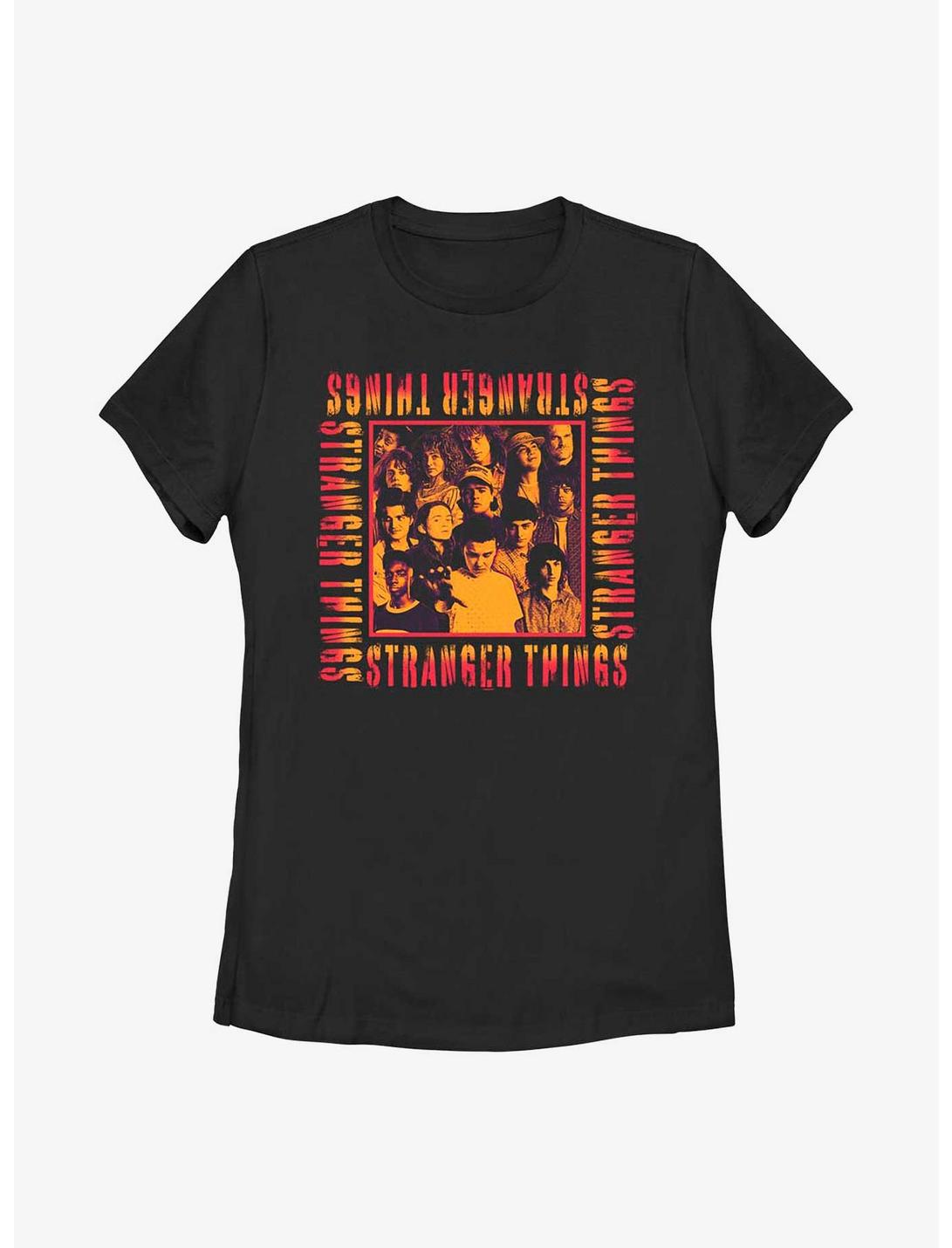 Stranger Things Eery Group Womens T-Shirt, BLACK, hi-res