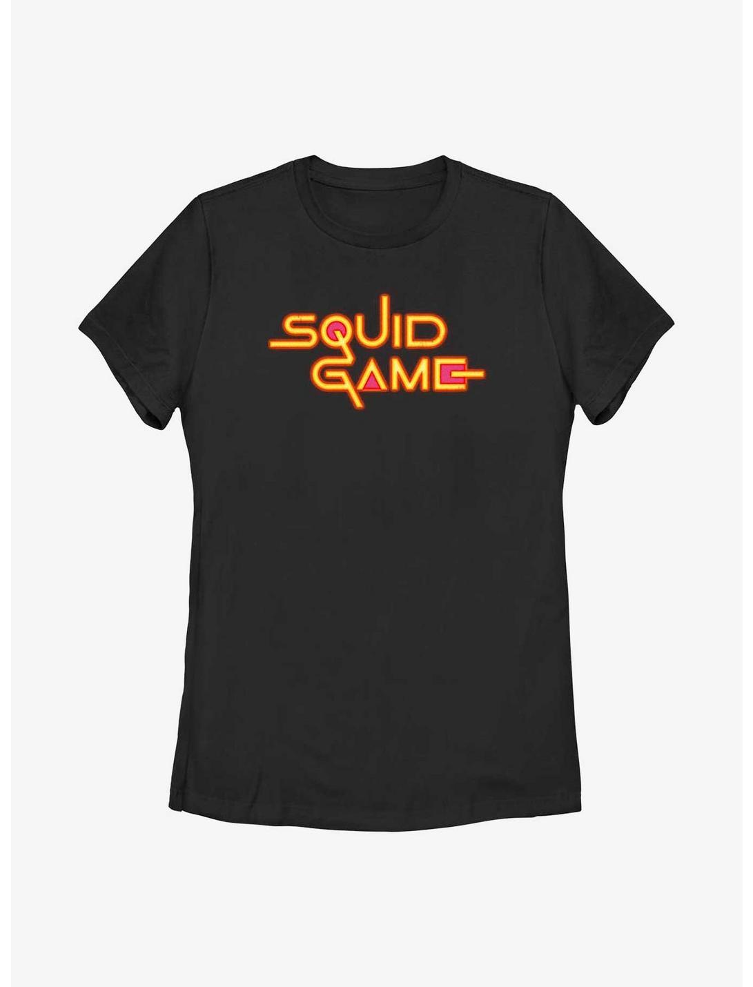 Squid Game Bright Logo Womens T-Shirt, BLACK, hi-res
