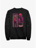 Stranger Things Vecna Streetwear Infographic Sweatshirt, BLACK, hi-res