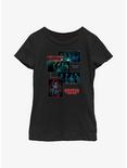 Stranger Things Streetwear Collage Youth Girls T-Shirt, BLACK, hi-res