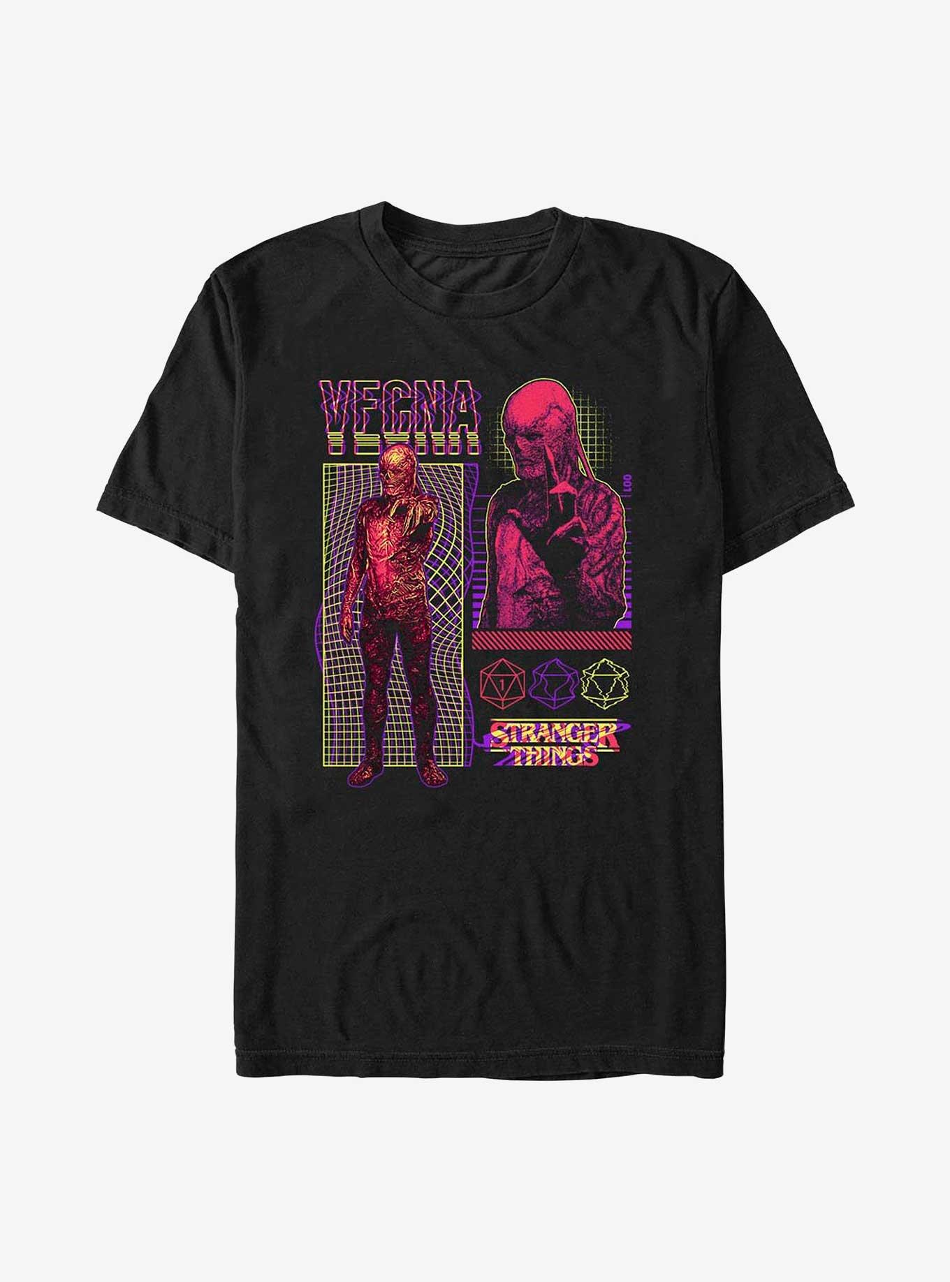 Stranger Things Vecna Streetwear Infographic T-Shirt, BLACK, hi-res