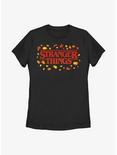 Stranger Things Fall Season Logo Womens T-Shirt, BLACK, hi-res
