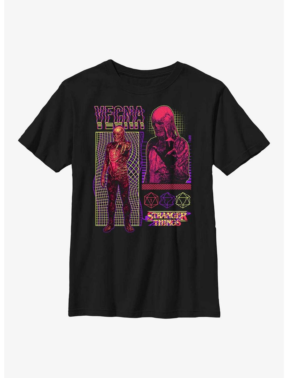 Stranger Things Vecna Streetwear Infographic Youth T-Shirt, BLACK, hi-res
