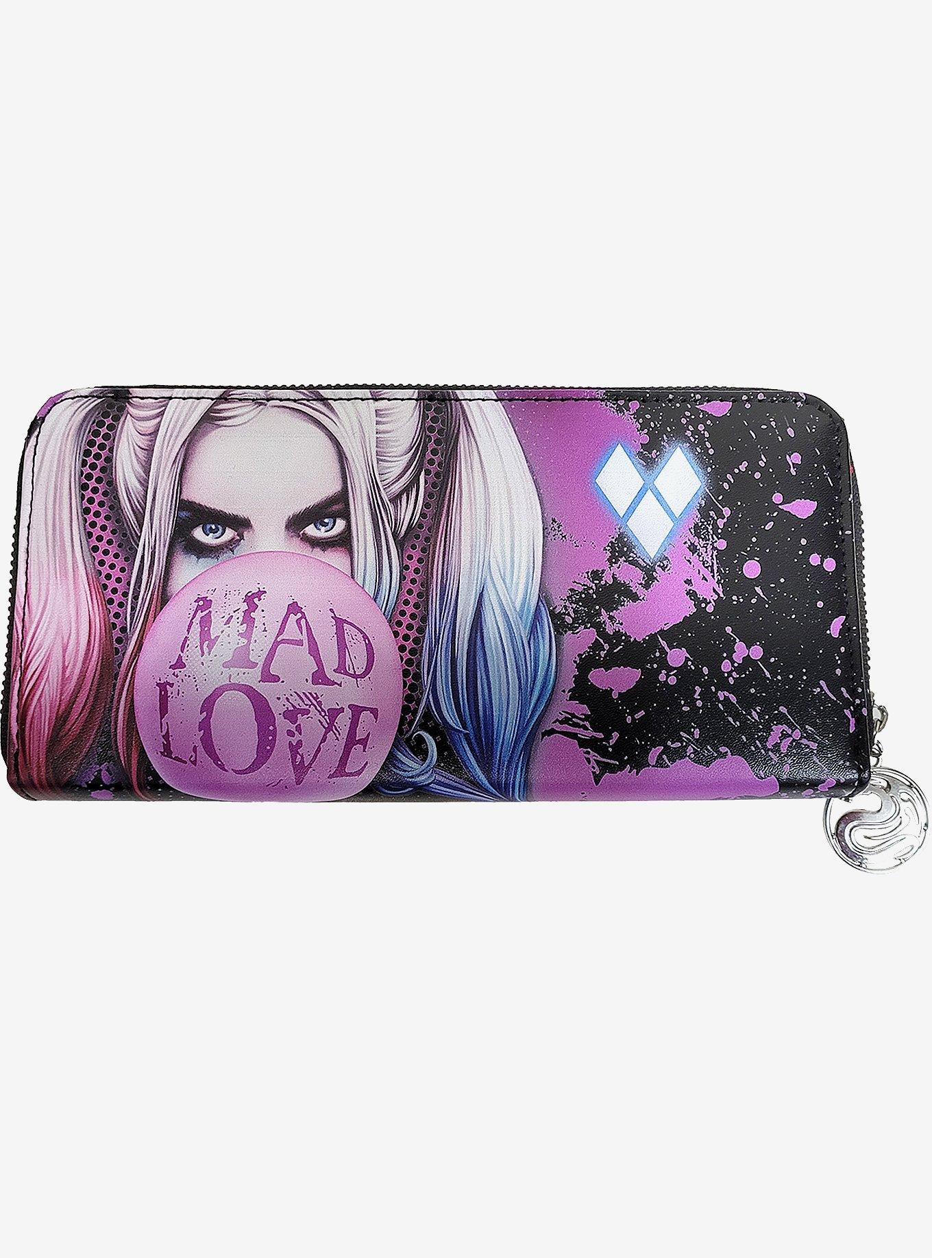 DC Comics Harley Quinn Mad Love Ladies Clutch Bag, , hi-res