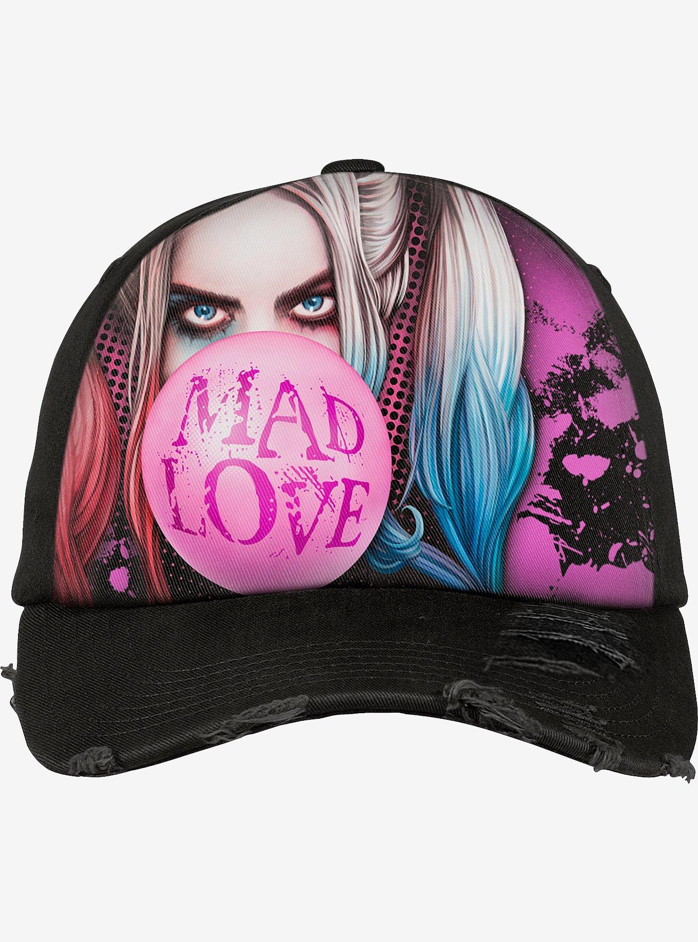 Hot Topic DC Comics The Suicide Squad Harley Quinn Mad Love Baseball Cap |  Hamilton Place