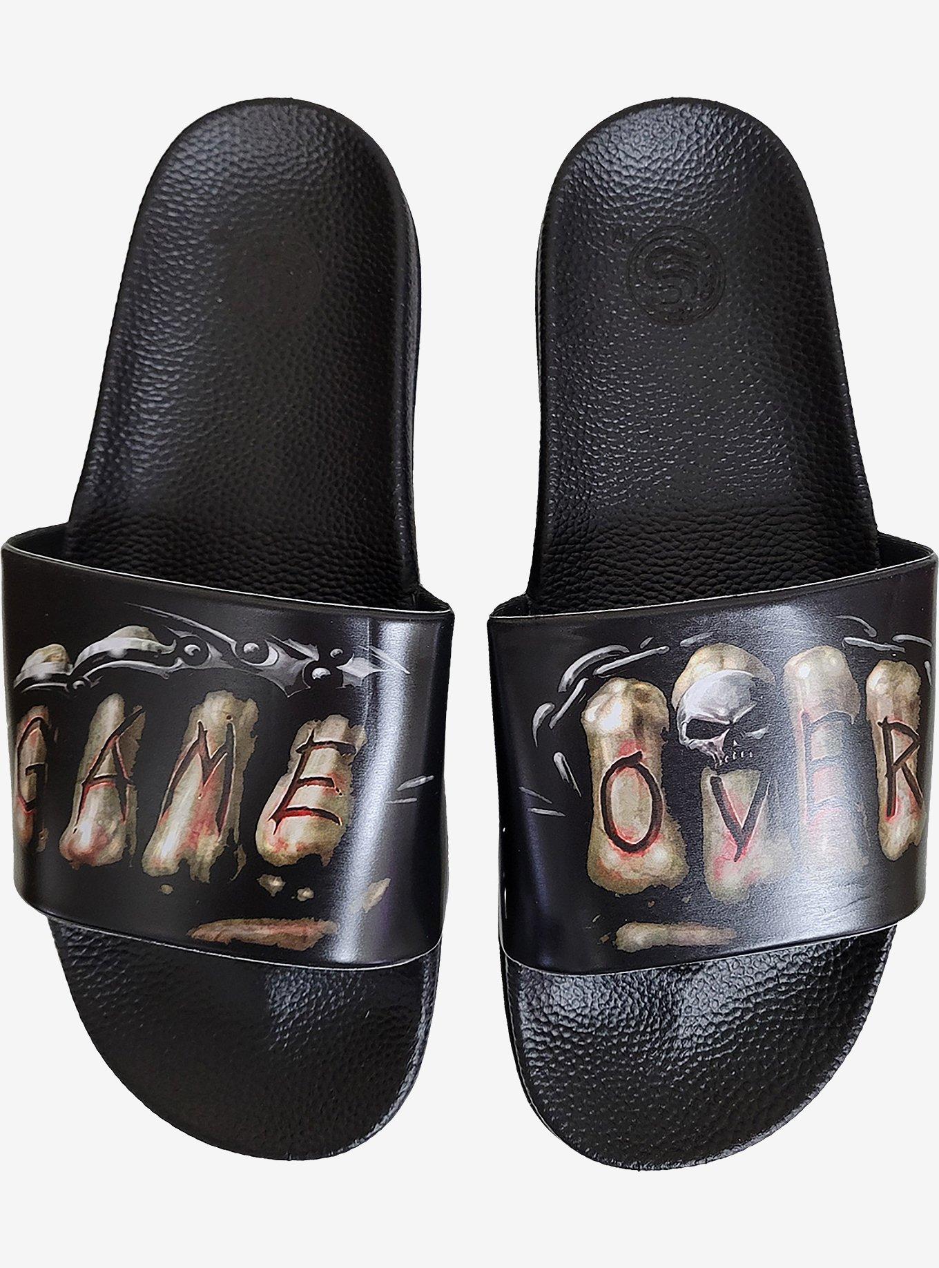 Game Over Slides, BLACK, hi-res