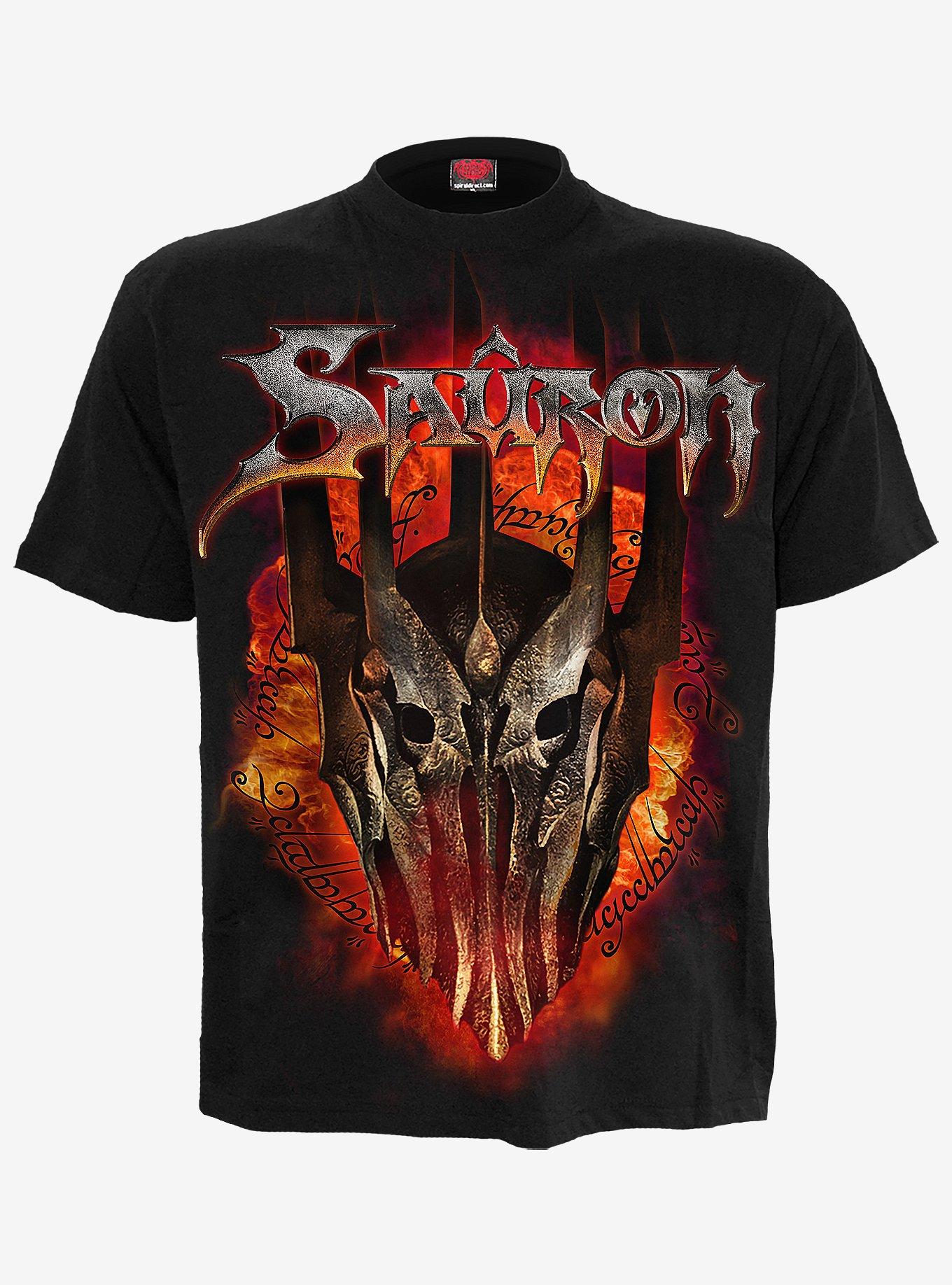 The Lord Of The Rings Sauron Metal T-Shirt, BLACK, hi-res