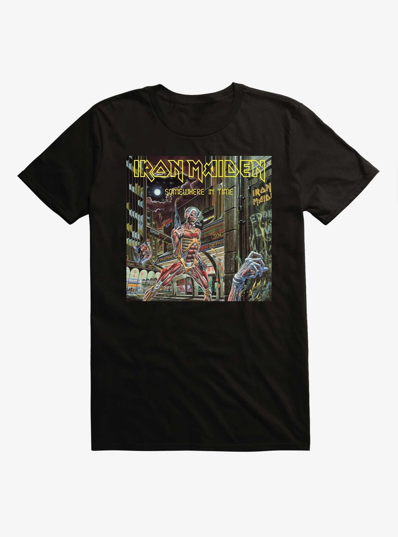 Iron Maiden Somewhere In Time T-Shirt, BLACK, hi-res