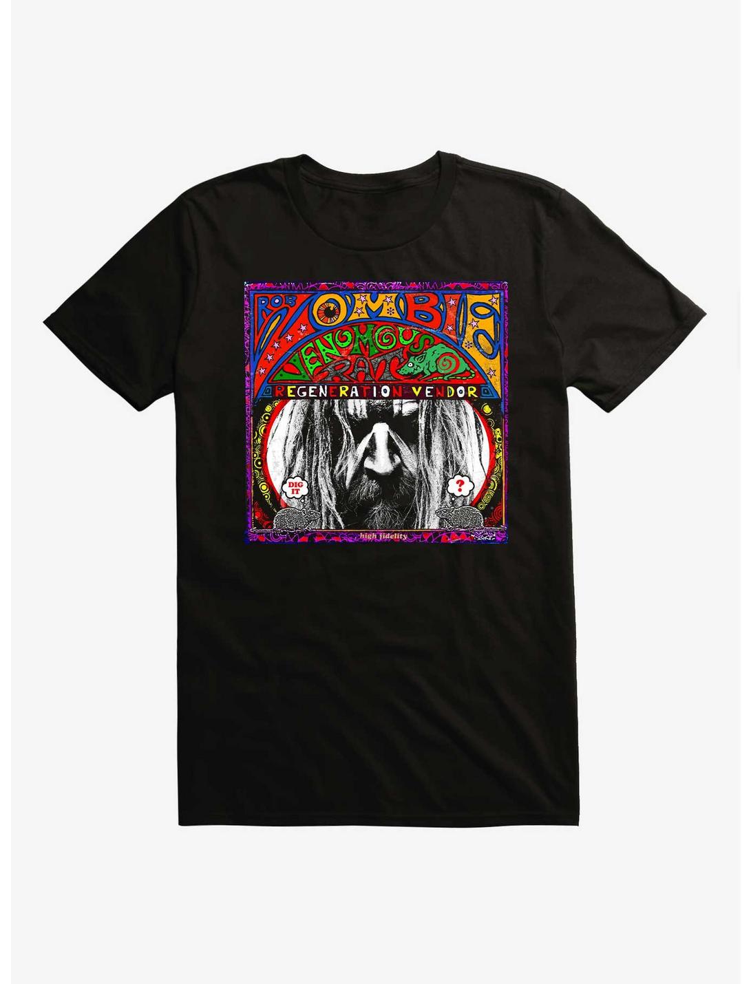 Rob Zombei Venomous Rat Regeneration Vendor T-Shirt, BLACK, hi-res