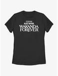 Marvel Black Panther Wakanda Forever Logo Womens T-Shirt, BLACK, hi-res