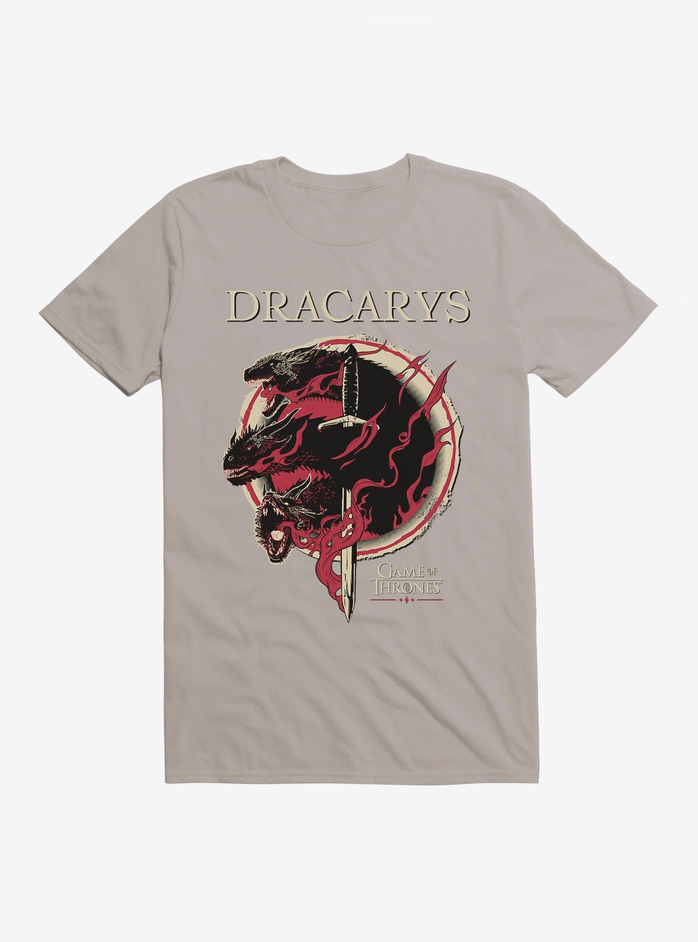 Game Of Thrones Dracarys T-Shirt, LIGHT GREY, hi-res
