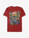 Marvel Entire Cast T-Shirt, RED, hi-res