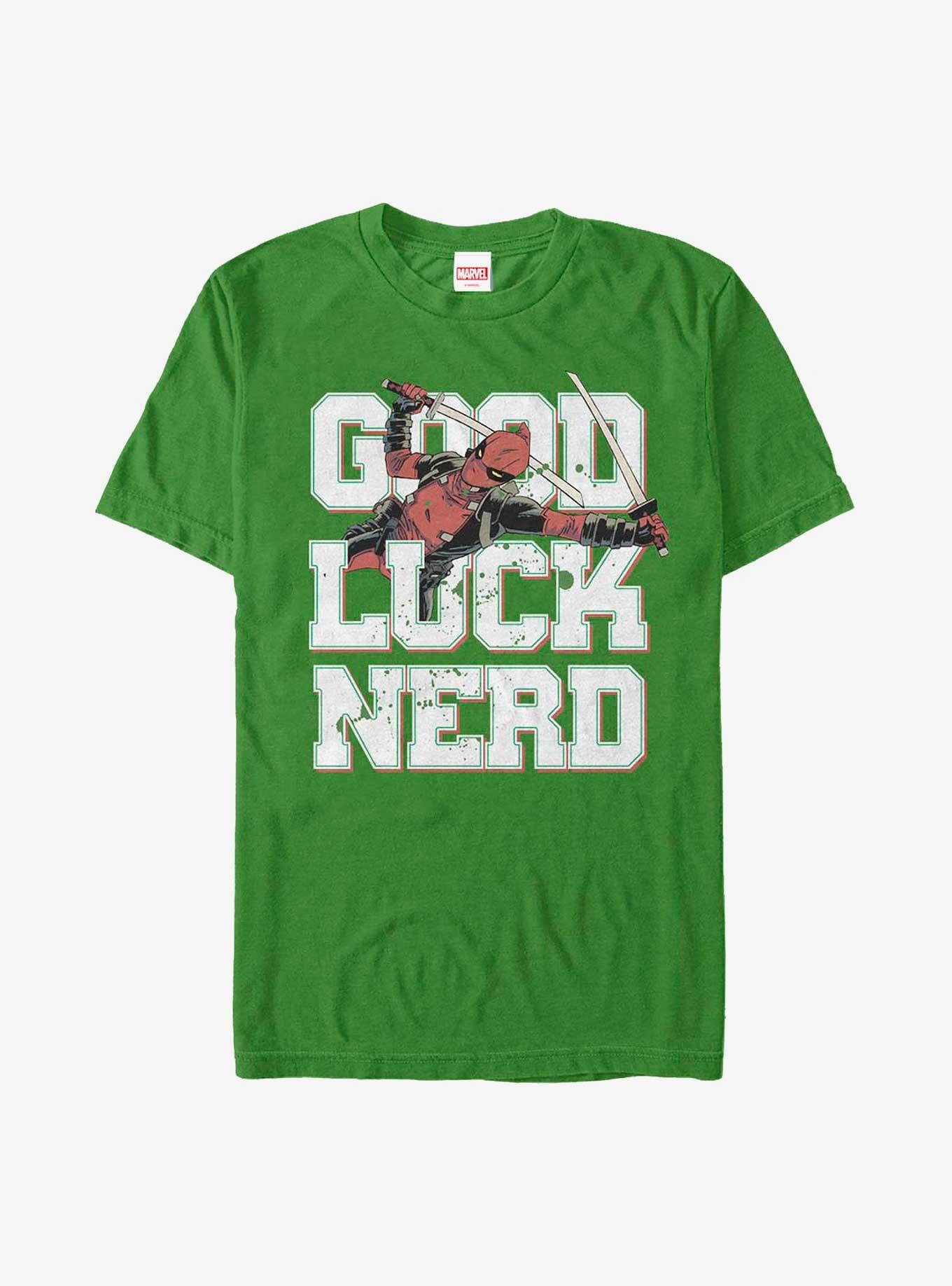 Marvel Deadpool Good Luck Nerd T-Shirt, , hi-res